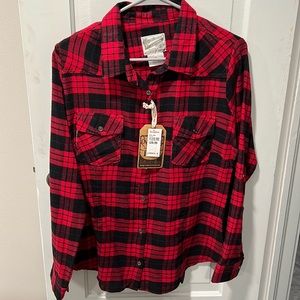 Red and Black Flannel Shirt